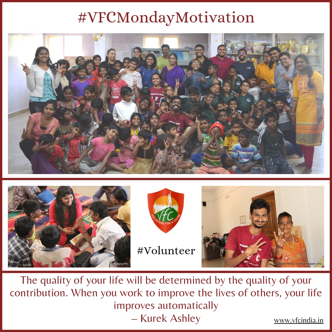 #VFCMondayMotivation
#VolunteerQuotes
#VolunteerForaCause
#VFCIndia #Volunteers #VFC #Volunteer #Volunteering  #VolunteeringMatters