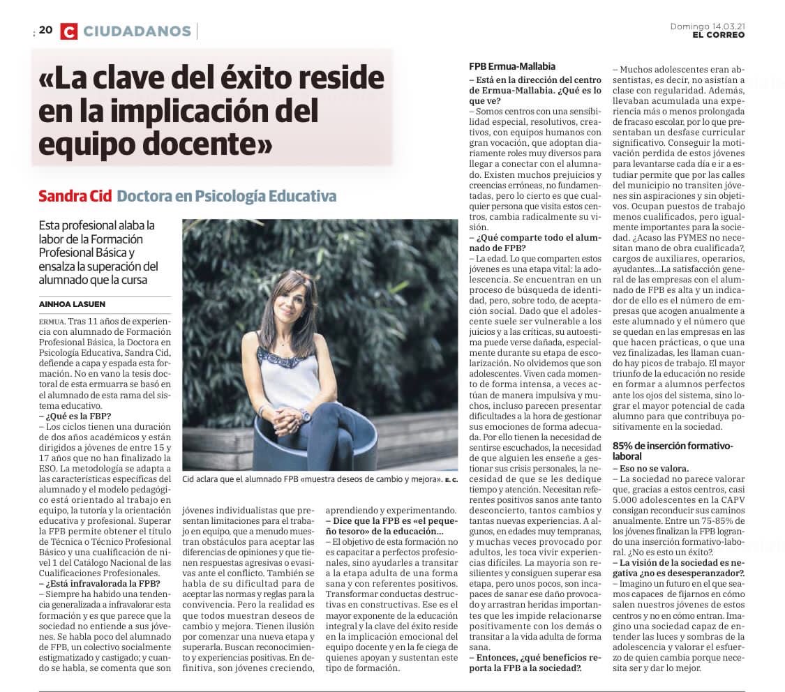 La #FPB no se valora lo suficiente...
Lo explico aquí 👇🏻 
#educacion #formacionprofesional #EducacionBasica