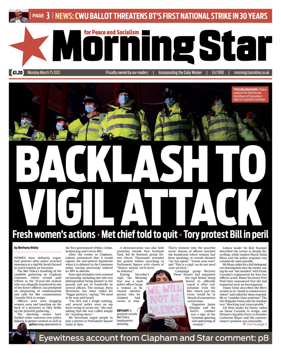 Morning Star front page bot tweet media