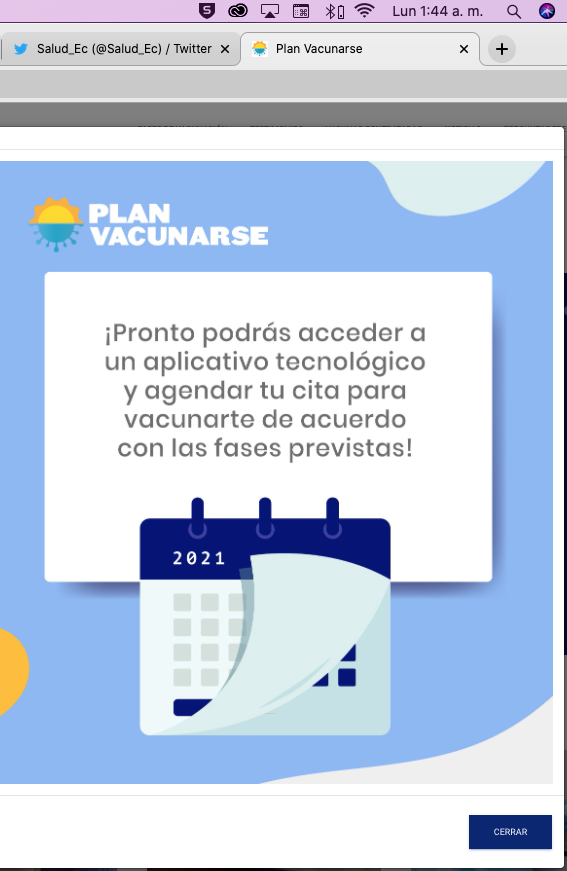 jcalderomero's tweet photo. @ComunicacionEc @Salud_Ec @DrRodolfoFarfan @Vice_Ec @munozmalejandra @Riesgos_Ec @Telecom_Ec @caanmichelena @Presidencia_Ec ¡Mentira!! 01h46 del 15/Mar, no habilitan la página ni son capaces de contestar desde qué hora funcionará, ¡un engaño más, no tienen vergüenza con nada, ni alma, engañan a los adultos mayores y ancianos como si nada https://t.co/9Dma3Jlwpc