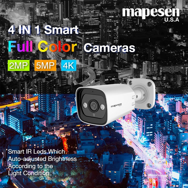 MapesenTechnol1's tweet image. #mapesen Ultra Day &amp;amp; Night Full Color Cameras,4 IN 1, 2MP to 4K Resolution Available.
When the light is getting darker, the LED of the cameras slowly began to light up, it will auto-adjust its brightness according to the varying degree of the light brightness.
#FullColorCamera