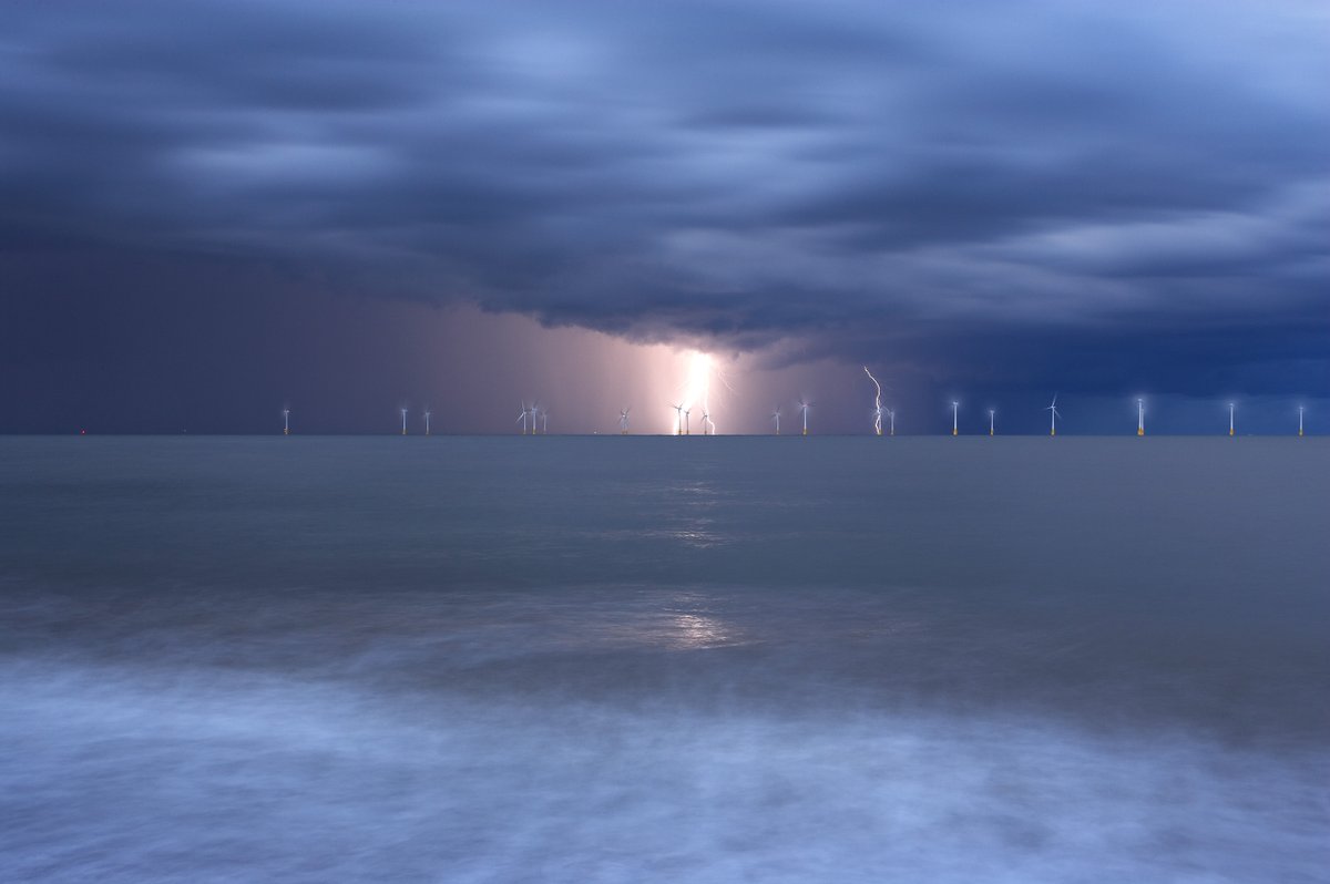 Jon Gibbs took 'Storm over Scroby Sands Wind Farm' in Great Yarmouth, Norfolk. It won the first ever LPOTY competition in 2007.