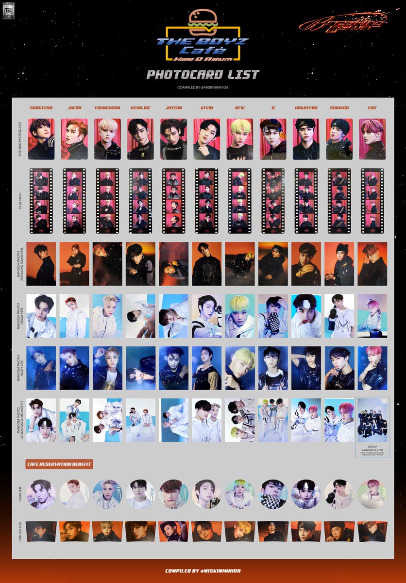 ドボイズ THE BOYZ REVEAL カフェコラボ トレカ いただける