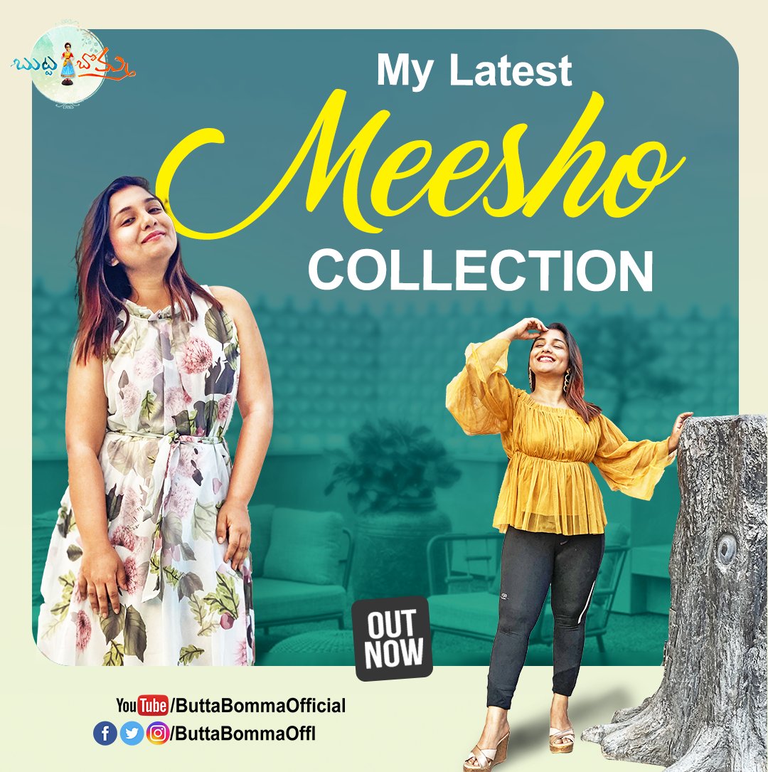 ButtaBommaOffl's tweet photo. Upgrade your wardrobe by watching Lahari's latest shopping vlog on @ButtaBommaOffl!

Link: https://t.co/7yQzoAcWST

#meesho #ButtaBomma #teluguvlogs #laharivlogs #shoppingvlog https://t.co/m3jANLil4R