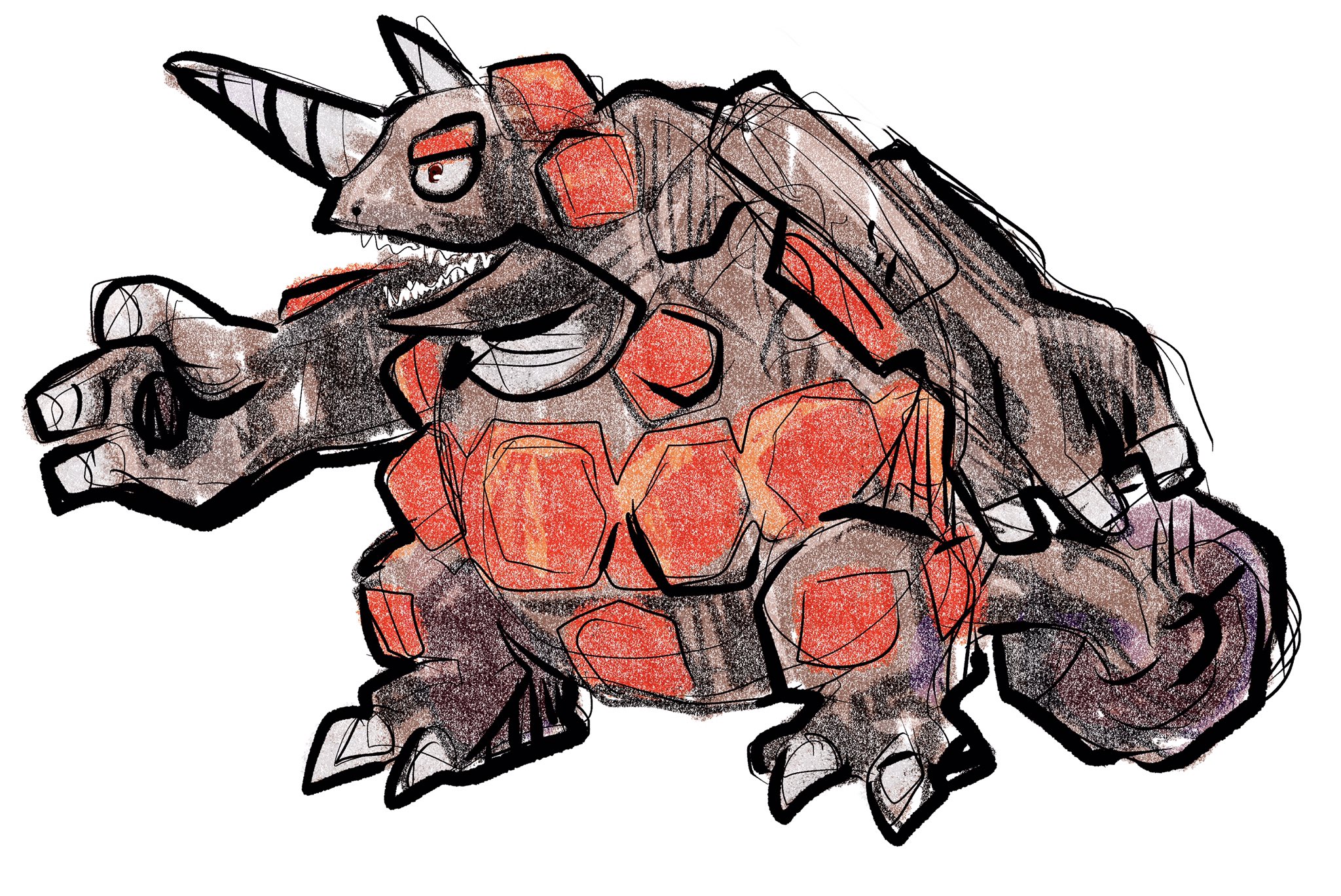 らくがきしたがり屋skeb募集中ですっ 1日1ポケモン ポケモン ポケットモンスター Pokemon らくがき1日1ポケモン 1日1絵 らくがき イラスト Rhyperior 464 ドサイドン T Co Brfkcslizb Twitter