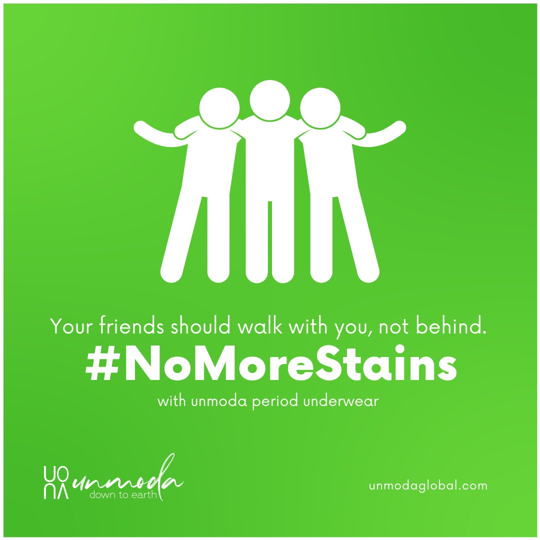 Stains are a pain. They are messy, hard to wash and make you feel uncomfortable. Getting a friend to check if you have a stain during your period can be embarrassing. But you’ve got a great friend in #unmoda washable #periodunderwear, which is leak-proof! Celebrate #nomorestains