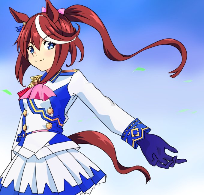 #ウマ娘 
トウカイテイオーでレジェンドいけたよ絵 