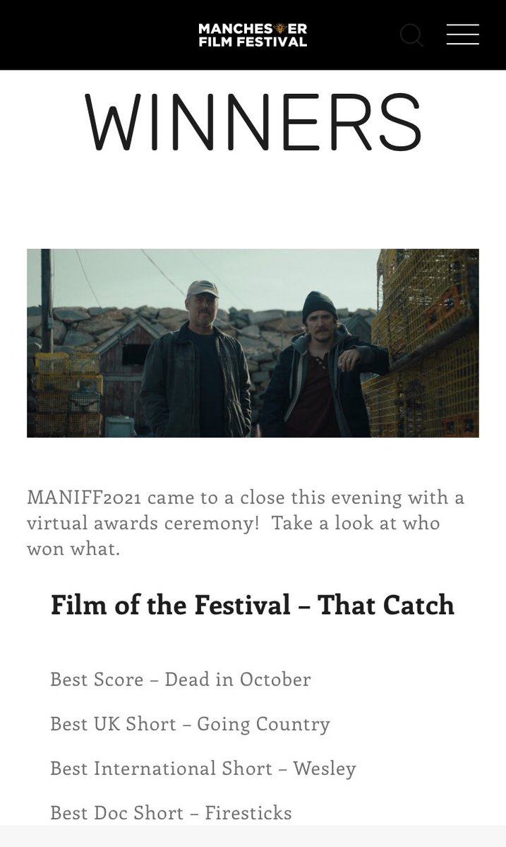 Absolutely blown away, just found out we won best UK short film at the Manchester Independent Film Festival for ‘Going Country’. Incredible news, massive congratulations to everyone involved and huge thanks to @ManIFFofficial for hosting such an awesome festival.   👏🙏🏻😱