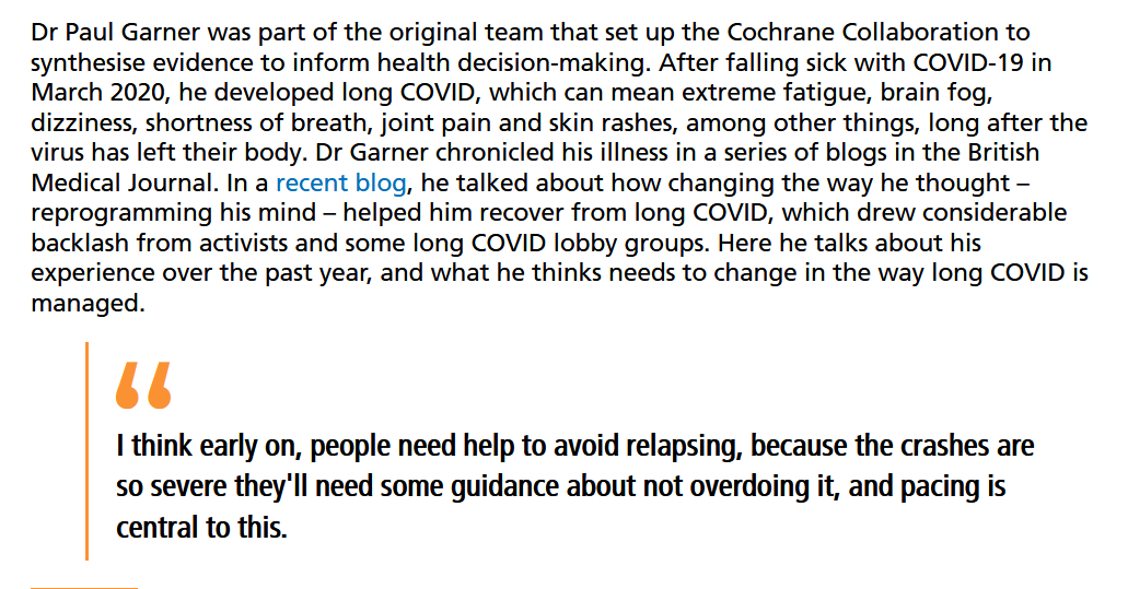 keithgeraghty's tweet photo. Was it "pacing" or "mind control" - urgent need for #Cochrane #cochranecollaboration to assess risk of bias here, someone in such a position overseeing evidence reviews --- this is a matter of concern. https://t.co/E6R0JnvIew
