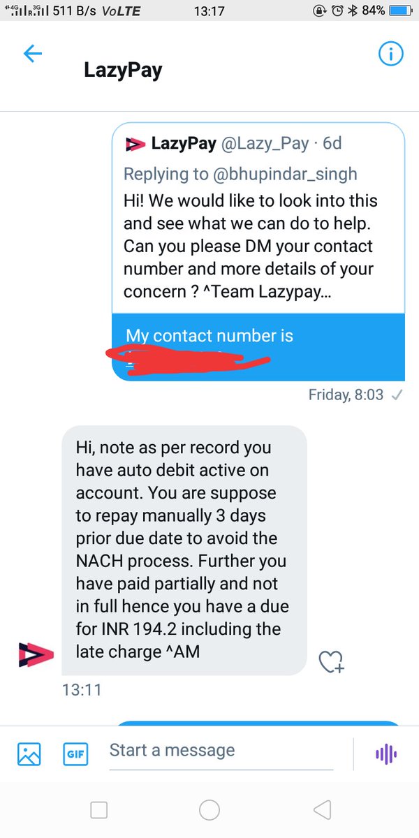 <a href="/Lazy_Pay/">LazyPay</a> <a href="/RBI/">ReserveBankOfIndia</a> <a href="/DasShaktikanta/">Shaktikanta Das</a> <a href="/PMOIndia/">PMO India</a> <a href="/ZeeNews/">Zee News</a> <a href="/ndtv/">NDTV</a> <a href="/FinMinIndia/">Ministry of Finance</a> <a href="/AmitShah/">Amit Shah</a> <a href="/Lazy_Pay/">LazyPay</a> what reply is given please have a look, even after their fault they want to levy late payment penalty on my account as well not refund the bounce charges. Rbi needs to take immediate action on LazyPay