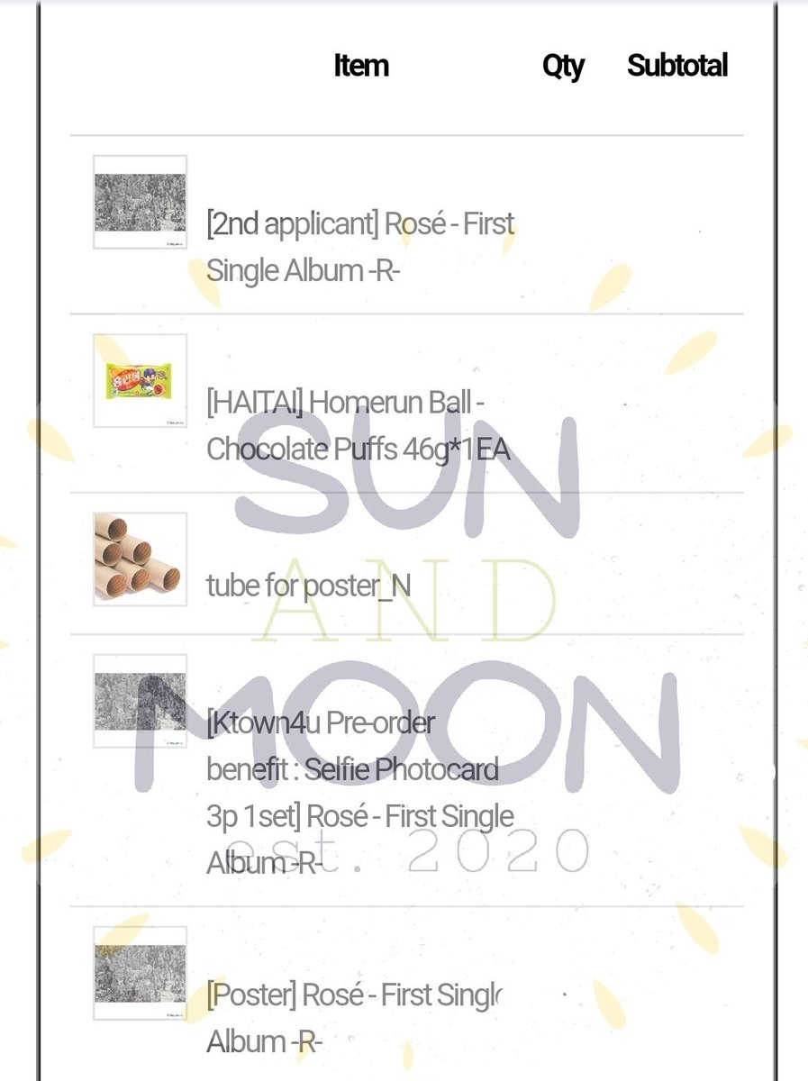 sunandmoonmerch's tweet photo. #SUNMOON_UPDATES

ORDERED AND SECURED Rosé 1st Solo Albums https://t.co/LaBF2iVWKG