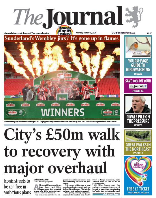 Huge news for Newcastle on the front of both <a href="/ChronicleLive/">The Chronicle</a> and <a href="/TheJournalNews/">The Journal</a> this morning as exciting and ambitious plans to transform the city centre are revealed chroniclelive.co.uk/news/north-eas…