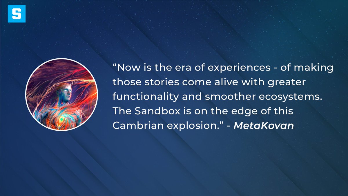 "The time for blockchain based gaming is now, and The Sandbox is ahead of the pack. Can’t wait to build awesome things with you guys.” - @MetaKovan 

#NFT #UGC #Play2Earn #TheSandbox
