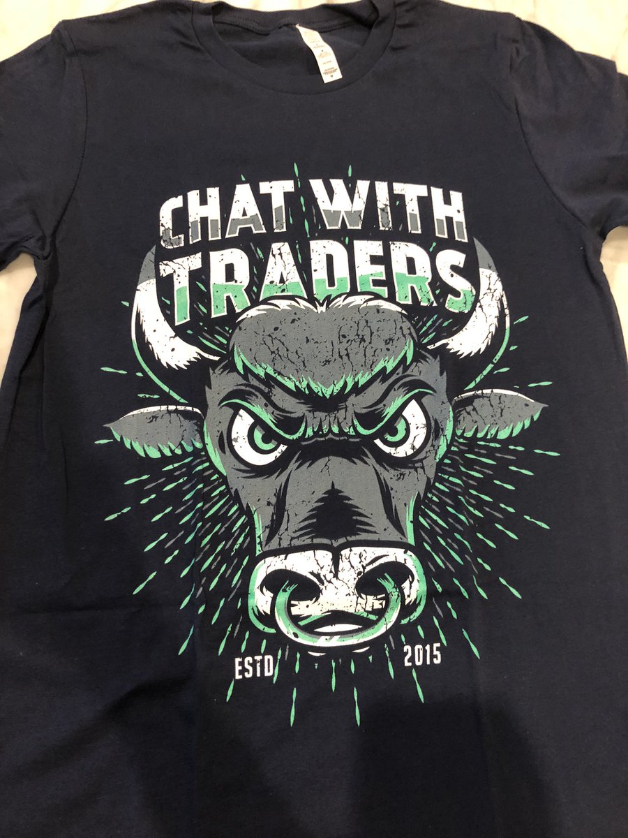 CWT merch finally here! Nothing big but just showing some love and supporting <a href="/chatwithtraders/">Chat With Traders</a> for indirectly helping me so much along the way to get to where I am. Would’ve gotten a bear one..but you know 2020 been all about stonks....
