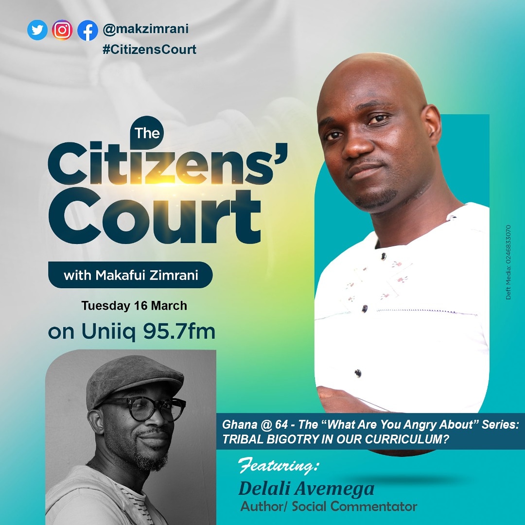 Tune in and join in the conversation with host @makzimrani tomorrow @12.05pm #citizenscourt #childliteracy #ghanacurriculum #bigotry