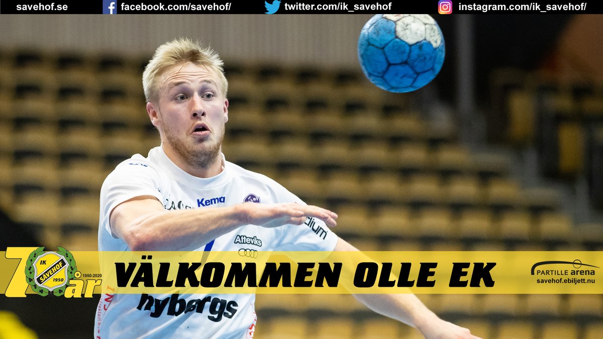 OLLE EK TILL SÄVEHOF. Ytterligare ett spännande nyförvärv till nästa säsong. Läs mer på hemsidan: savehof.se/olle-ek-till-s… VÄLKOMMEN!