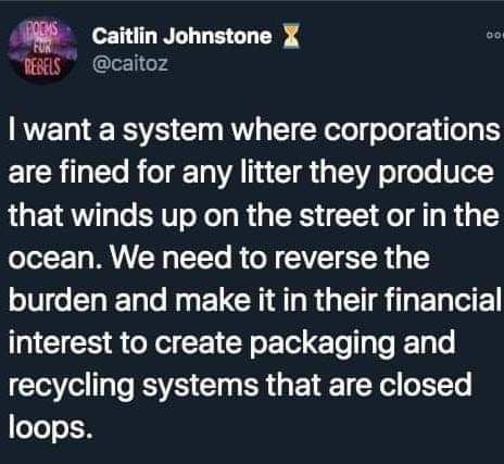 This is surely an ideal way to go!
What are your thoughts on this? Agree or not?  
Have a great week! Let's start off on an environmentally friendly manner. Refuse plastics today!
.
.
.

#circulareconomy #environmentalism #gogreen #recycle #plasticorplanet #SayNoToPlastic