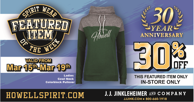 It's our 30 year anniversary!🥳
In honor of that - we're featuring one showroom item weekly that will be on sale. 
🚨30% off of the sweatshirt below🚨
 *in-store purchase only*
We're open 9am - 530pm - Mon - Fri.
☎517.546.4345
#anniversary #howellspirit #howell #michigan #sale