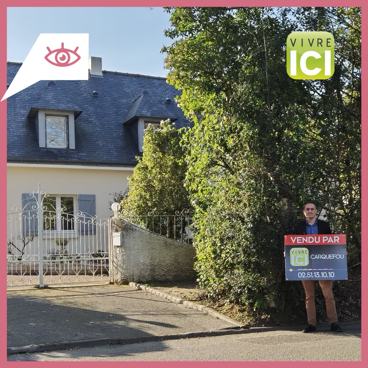 Nouvelle vente pour Vivre Ici Carquefou, bravo Laurent ! 👏