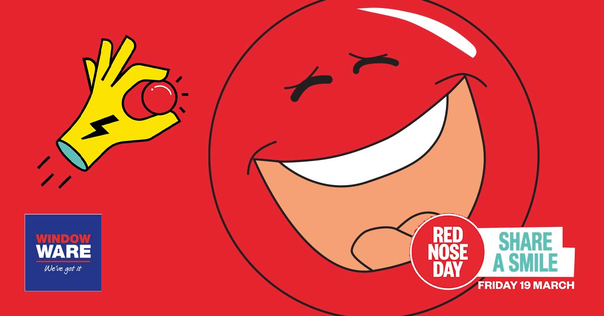 WindowWare's tweet image. Let the laughs begin! Head over to our blog now to enjoy the first in our series of daily door &amp;amp; window related jokes ahead of #rednoseday @comicrelief. Apologies now – get ready for some pretty corny gags 😆 Look out for more jokes tomorrow! ow.ly/NtJq50DYK6S