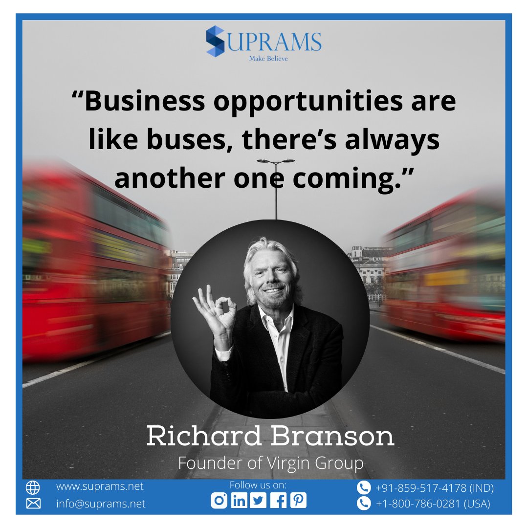 suprams_info's tweet photo. Suprams Info Solutions look forward to assist #businesses in utilizing the #opportunities on the way to #success. The way to success is not easy; therefore, we provide a helping hand to them.
#mondaythoughts #MondayMotivation #MotivationMonday #motivational #Mondayvibes #suprams https://t.co/V6f5Hoqyym