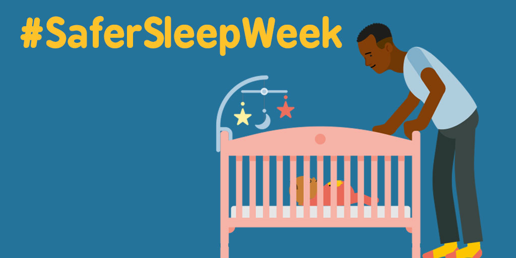 #SaferSleepWeek starts today and the theme is Dads! 

Dads play a key role in the care of their baby, so it’s crucial that they understand how to reduce the risk of SIDS. This year we want to raise awareness of where Dads can access this life-saving safer sleep information.