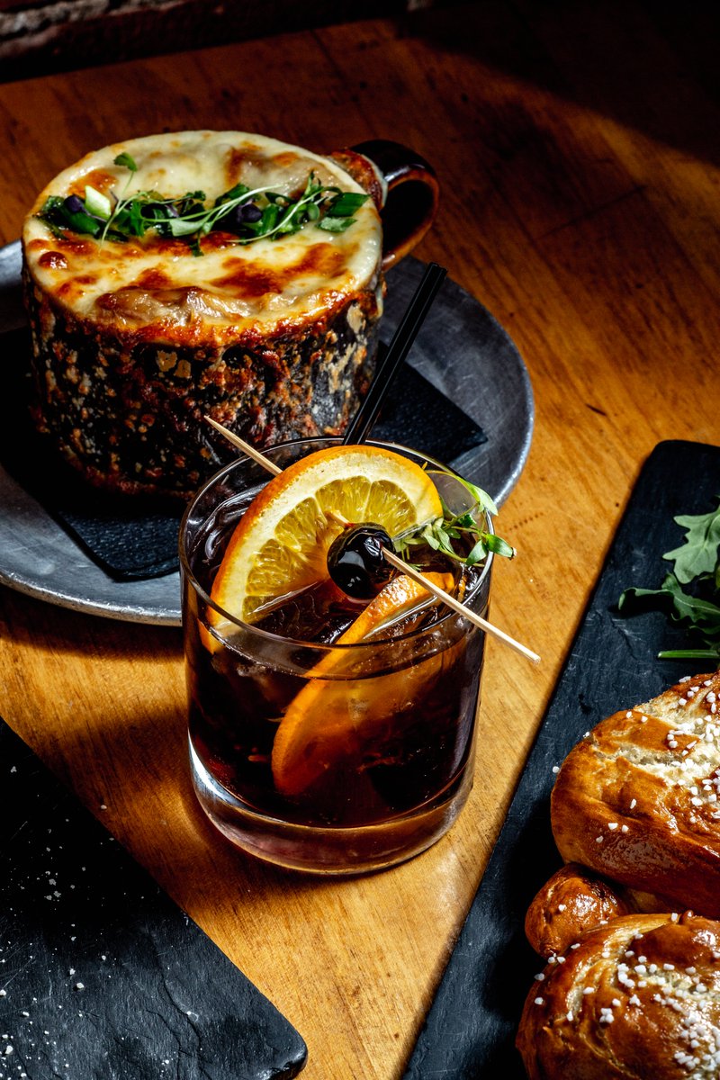 A new batch of Spring cocktails@have spring up @athecorner! Shooting today for @chefcarlosperez. The old-fashioned was fragrant and will warm your insides! #oldfashioned #cocktailphotography #cheers #frenchonionsoup #litchfieldct #canon #godox #artificiallighting #chefcarlosperez