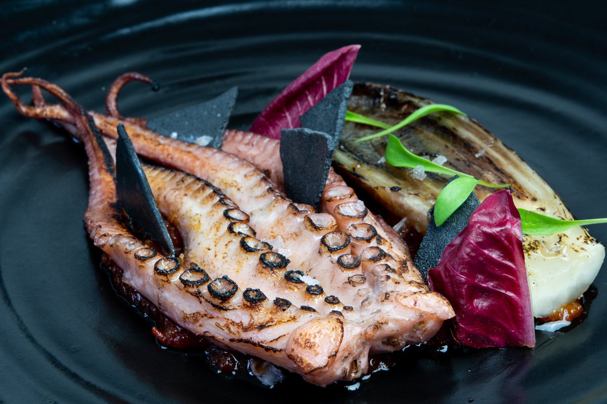 Steve Kielty (@steve_survival) on Twitter photo English octopus, chicory, tomato - new for springs tasting menu ๐ English octopus, chicory, tomato - new for springs tasting menu ๐