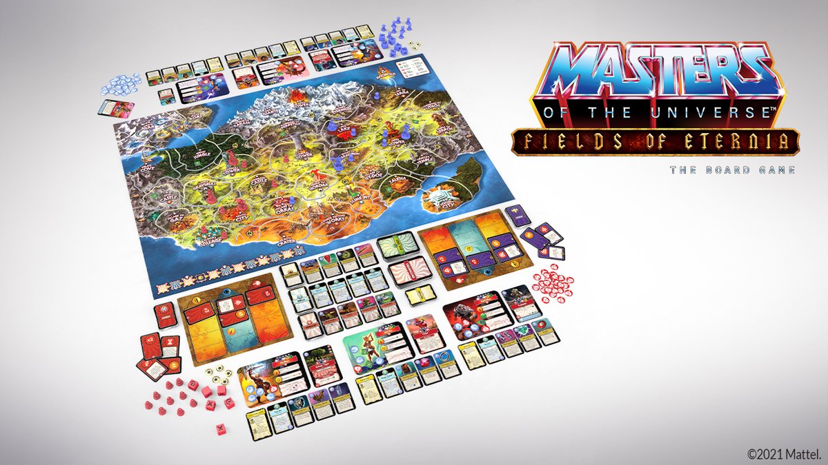 StudioArchon's tweet photo. WELCOME TO ETERNIA! 🔥
12 miniatures of iconic characters! 🦸
30 troop miniatures! 💂
130 tokens 💰
350 cards 🃏
1 angry Skeletor 💀
Be with us when the game begins! 🎲
Sign up for the newsletter! ⬇️
https://t.co/uslyWXaiLG https://t.co/Qi5wOE58BG