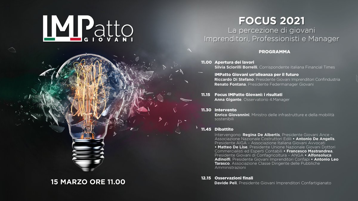 Federmanager (@federmanager) on Twitter photo Sarà <a href="/silvia_sb_/">Silvia Sciorilli Borrelli</a> ad aprire, alle 11, il webinar di #IMPattoGiovani che trasmetteremo in diretta sul nostro sito➡️lnkd.in/e9jvD5h e sulla nostra pagina Facebook➡️lnkd.in/gA4jncV. Vi aspettiamo! Sarà <a href="/silvia_sb_/">Silvia Sciorilli Borrelli</a> ad aprire, alle 11, il webinar di #IMPattoGiovani che trasmetteremo in diretta sul nostro sito➡️lnkd.in/e9jvD5h e sulla nostra pagina Facebook➡️lnkd.in/gA4jncV. Vi aspettiamo!