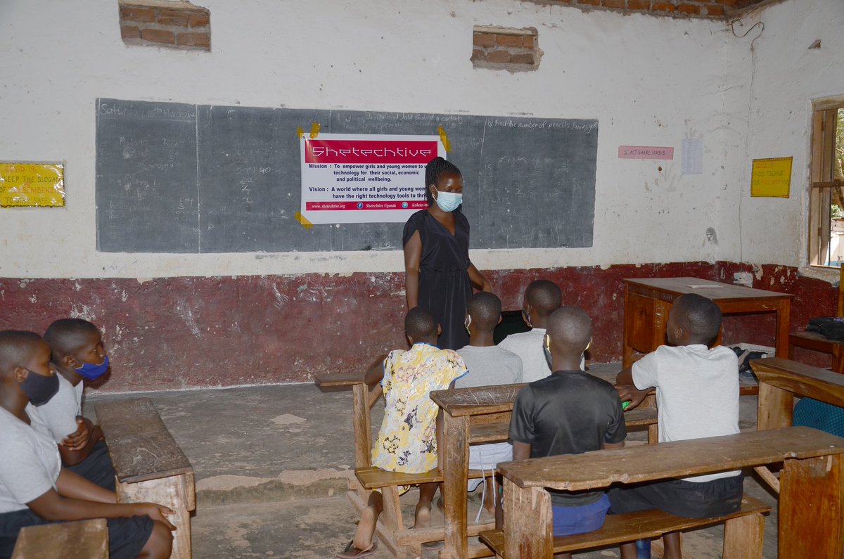shetechtive's tweet photo. Yesterday marked the end of the week long Tech Girlz digital skills training held at Munyonyo Parents Primary School.
#IWD2021
#ChooseToChallenge 
#digitalliteracy 
#techgirlz 
#shetechtive
#Learningneverstops
#girlseducation https://t.co/o1zDu84B9c