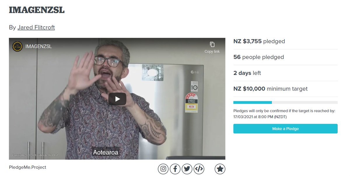 pledgeme's tweet photo. Two days left! 😱 https://t.co/DiYDO1MpO6

#nzsl #signlanguage #inclusionmatters #deaftwitter #learningapp #support https://t.co/jrUCsNOxjc