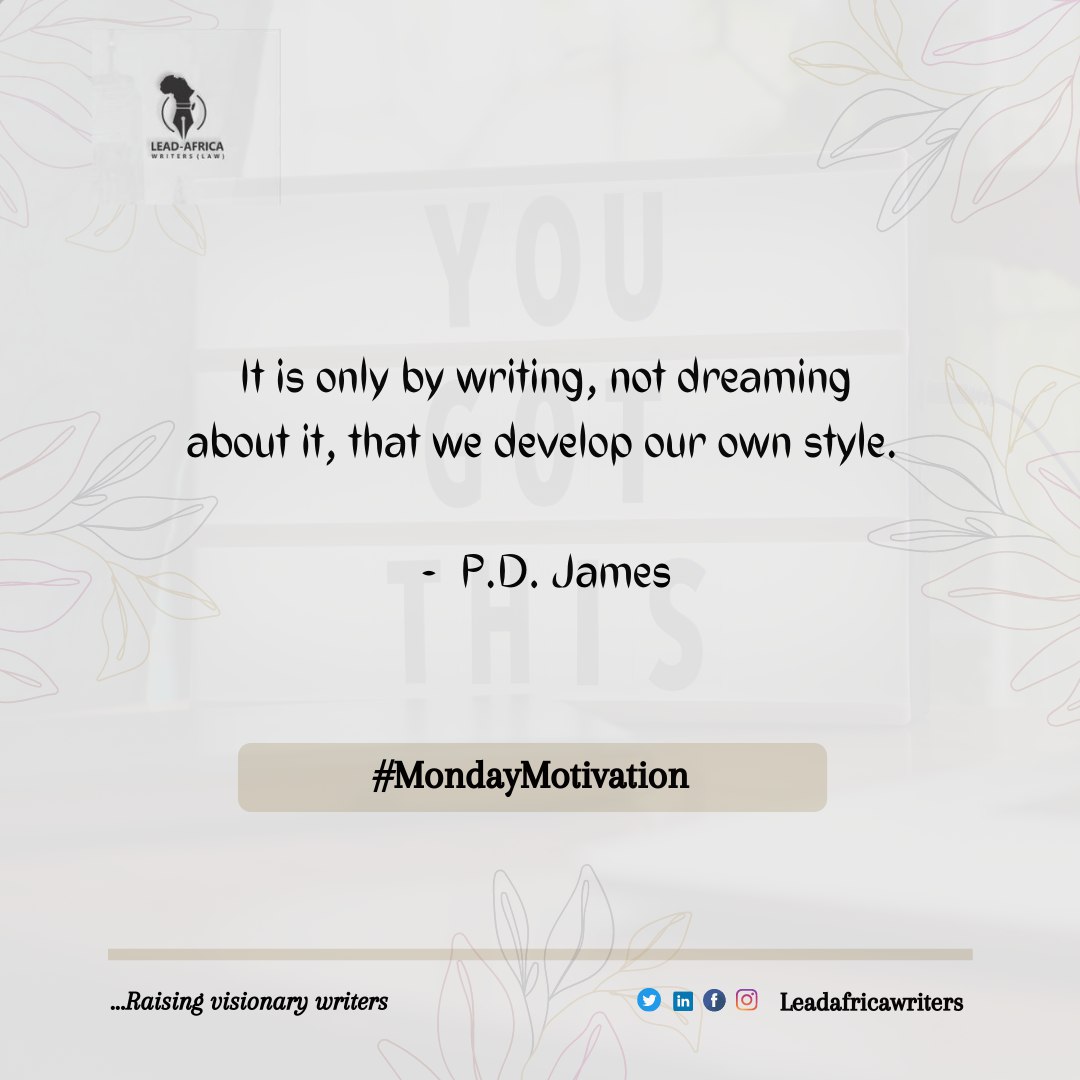 Leadafricawrite's tweet image. It's going to be an amazing week, we can just feel it. Can you feel it too?

You should write those dreams down, and some more. So, shall we!

#SHIFTishere #mondaythoughts #writers #leadafricawriters