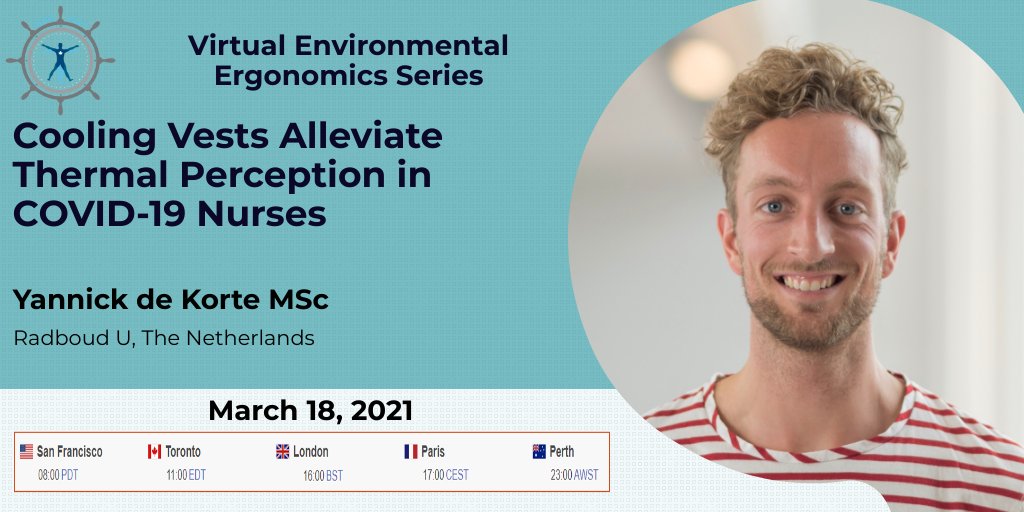 Tadej Debevec (@debevectadej) on Twitter photo Do not forget to register for this week's @ICEE2021 #EnvPhys webinar on COVID, health care, and heat stress by <a href="/YannickdeKorte/">Yannickdekorte</a> and <a href="/SLDavey32/">Sarah Davey</a>
Thursday 18th of March
17:00 CET
FREE registration: us02web.zoom.us/webinar/regist… Do not forget to register for this week's @ICEE2021 #EnvPhys webinar on COVID, health care, and heat stress by <a href="/YannickdeKorte/">Yannickdekorte</a> and <a href="/SLDavey32/">Sarah Davey</a>
Thursday 18th of March
17:00 CET
FREE registration: us02web.zoom.us/webinar/regist…