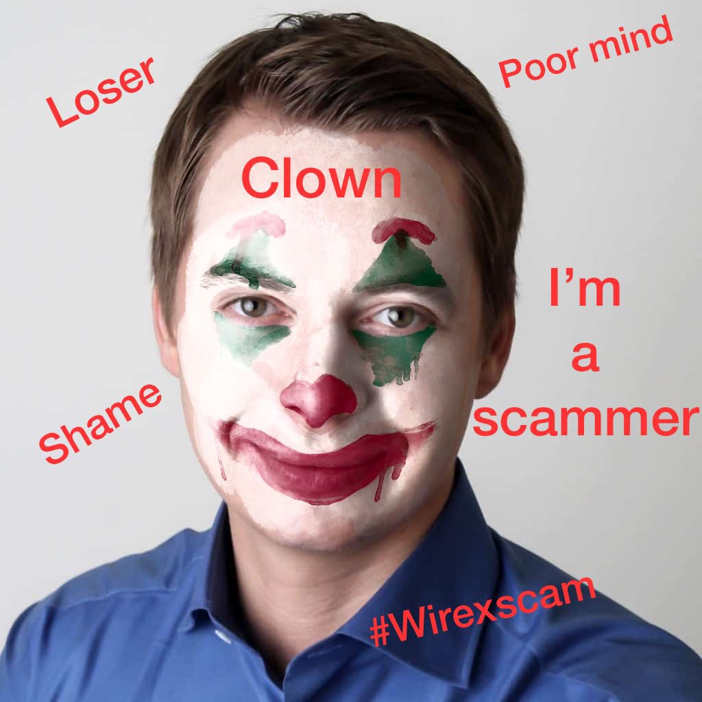 mars2035_'s tweet photo. @matveevp @wirexapp #wirexscam #wirex give us all the money you stole bitch ! Share this everywhere. https://t.co/UCTxzszuZF