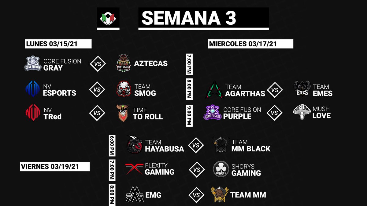 ⚔️ ¿Listos para la 3er semana de actividad? #MMLWK3