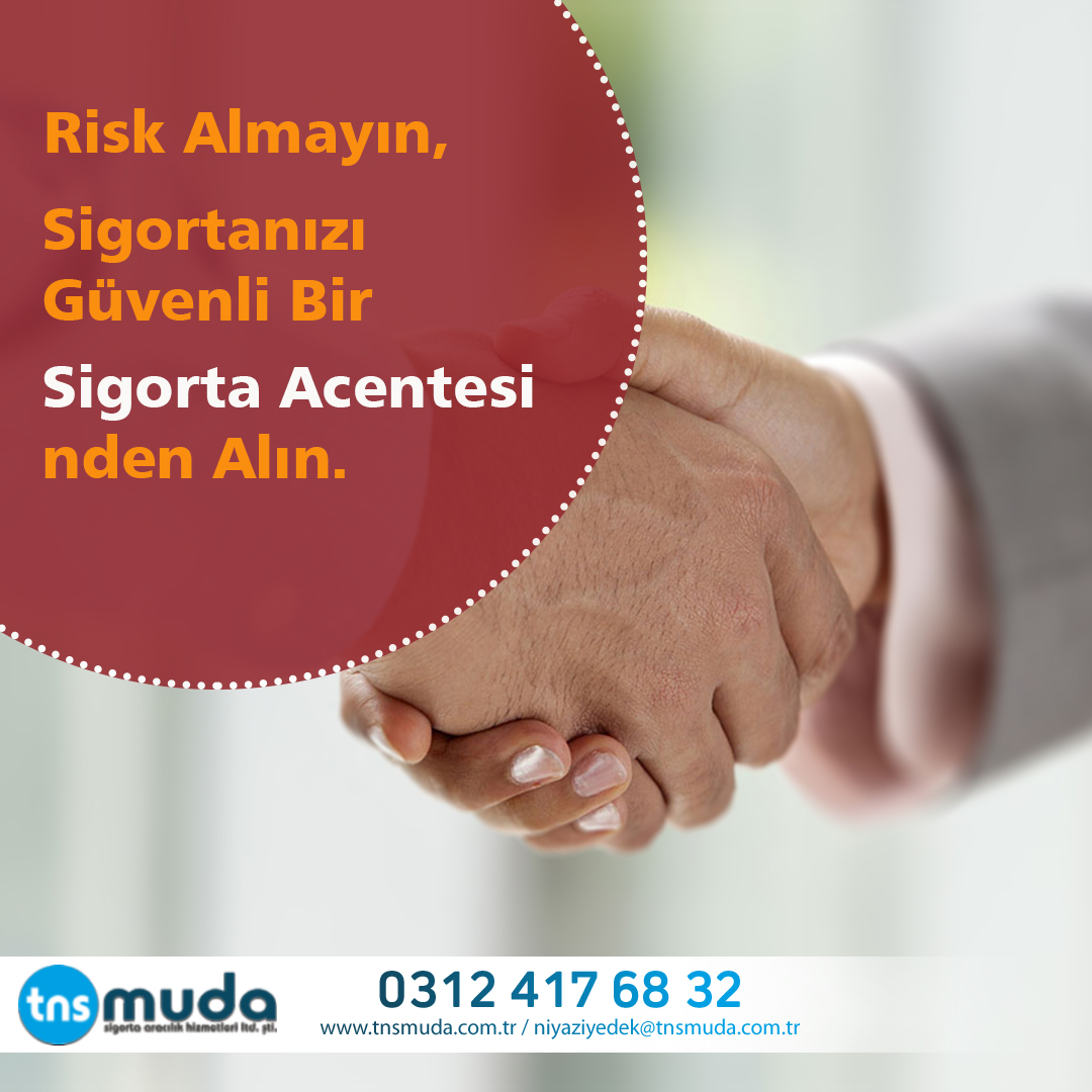 Sigortalarınızı ertelemeyin !! En iyi fiyat garantisi ile "Acentemiz "den GÜVENLE Alabilirsiniz...
tnsmuda.com.tr
...
☎️ 0 312 417 68 32
📱+90 543 867 68 32
.
#sigortaacentedenalınır #sigortaacenteleri #sigortacılıkacentesizolmaz #güvenilirsigorta #güvenilirsigortacılık