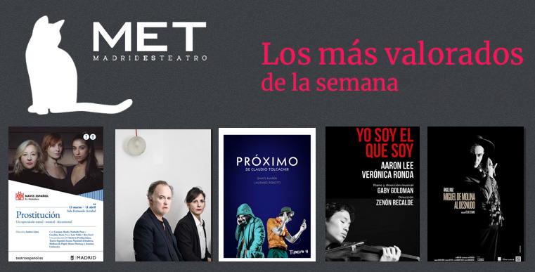 Estos son  #Losmasvalorados por los lectores: Prostitución <a href="/ProstitucionT/">ProstitucionTeatro</a> @NavesdelEspanol. Los que hablan <a href="/teatrobarrio/">Teatro del Barrio</a>. Próximo, Yo soy el que soy y Miguel de Molina <a href="/Teatro_Infanta/">Teatro Infanta Isabel</a>. ⭐️⭐️⭐️⭐️
madridesteatro.com