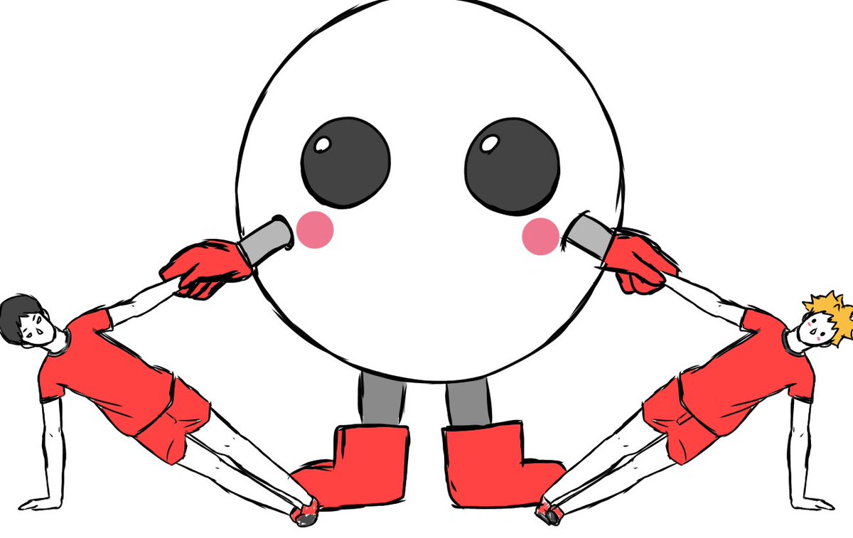 ずんだ バボちゃんwith日向選手 影山選手 ハイキューイラスト ずんだ バボちゃんwith日向選手 影山選手 ハイキューイラスト