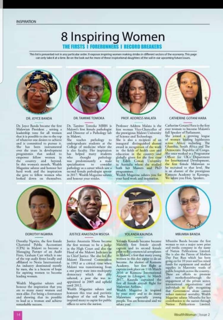 Mina_MD_UNC's tweet photo. Wow! @UNCMalawi 's Dr. Tamiwe Tomoka featured as an inspiring woman of Malawi. YES, SHE IS! https://t.co/0O78eXv6UK