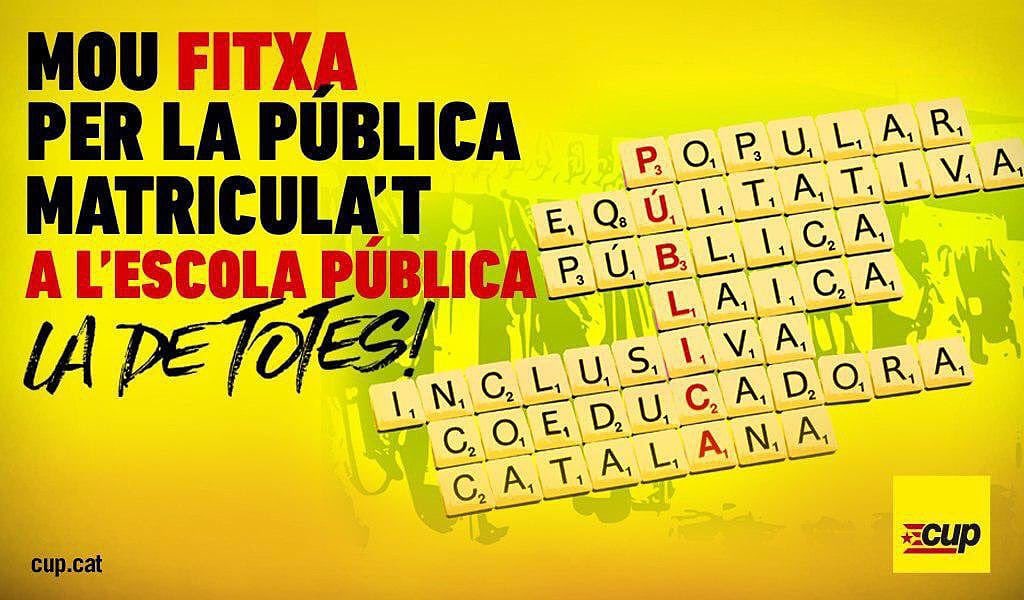 Cup Paisos Catalans A Twitter Publica Inclusiva Popular Equitativa Catalana Coeducadora Laica Matricula T A La Publica La De Totes