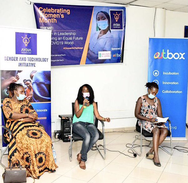 CodinginHeelsug's tweet image. Grateful to Aidah Bukubuza & Diana Bwanika of @AydiaGenderTech for the invitation to celebrate Women’s month under the theme: Women in Leadership; Achieving an Equal Future in a COVID-19 World- #ChooseToChallenge. It is always a pleasure to listen & be inspired. 
#CodingInHeels