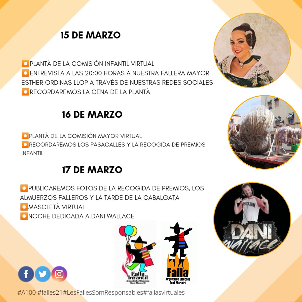 fallasanmarceli's tweet photo. ESTOS SON LOS ACTOS DE ESTA SEMANA 😃

Tenemos una semana fallera cargada de actividades e iniciativas que esperamos que os gusten y que participéis 💯
@JCF_Valencia 
#A100 #FALLES21 #FALLESVIRTUALS #FALLASVIRTUALES #FALLES21ENLINEA #LLARGAVIDAALESFALLES https://t.co/WdQpL9rxAV