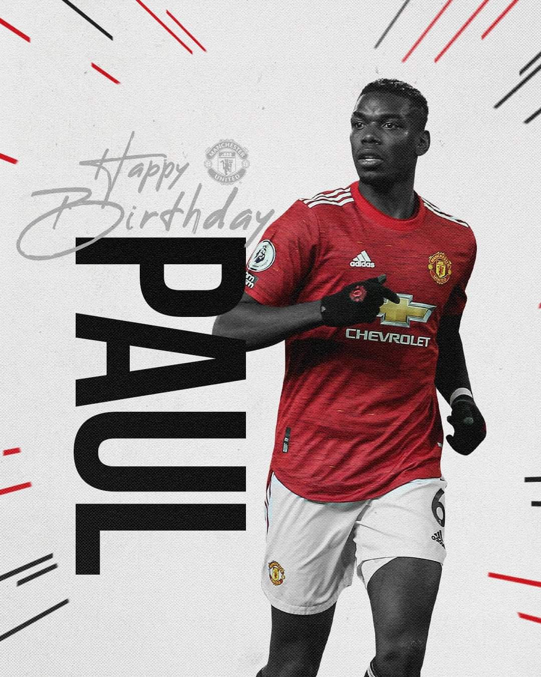 Happy Birthday Paul Pogba have a fantastic day  Hope to see you back fit on the pitch soon for  