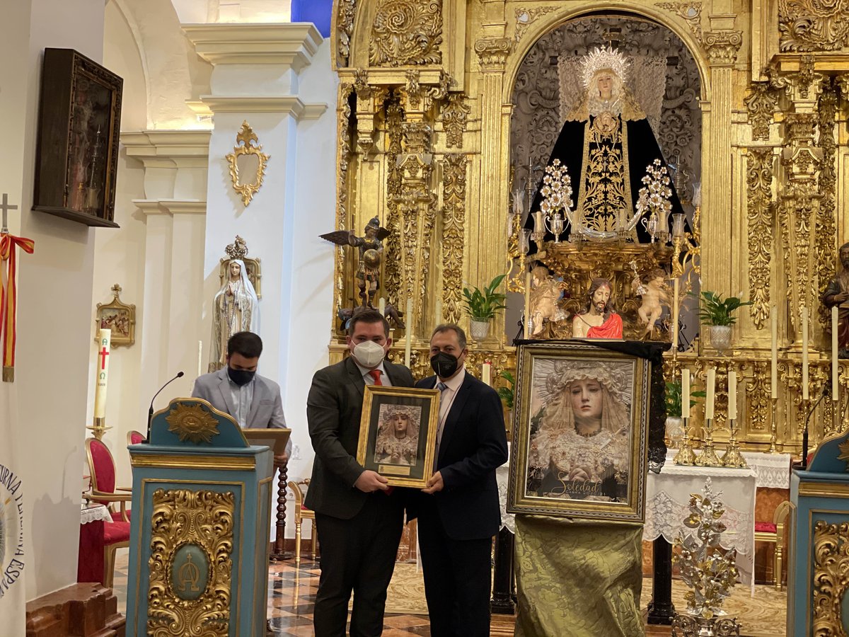 Enhorabuena a NHD. Francisco Corpas por su presentación del cartel de la hermandad de la <a href="/SoledadDeCabra/">Soledad de Cabra</a>. 
Soledad de Cabra 
Intenso domingo donde, además de acompañar a Paco, estuvimos presentes en la misa de niños celebrada por la hermandad de San Rodrigo Mártir. #hermandad