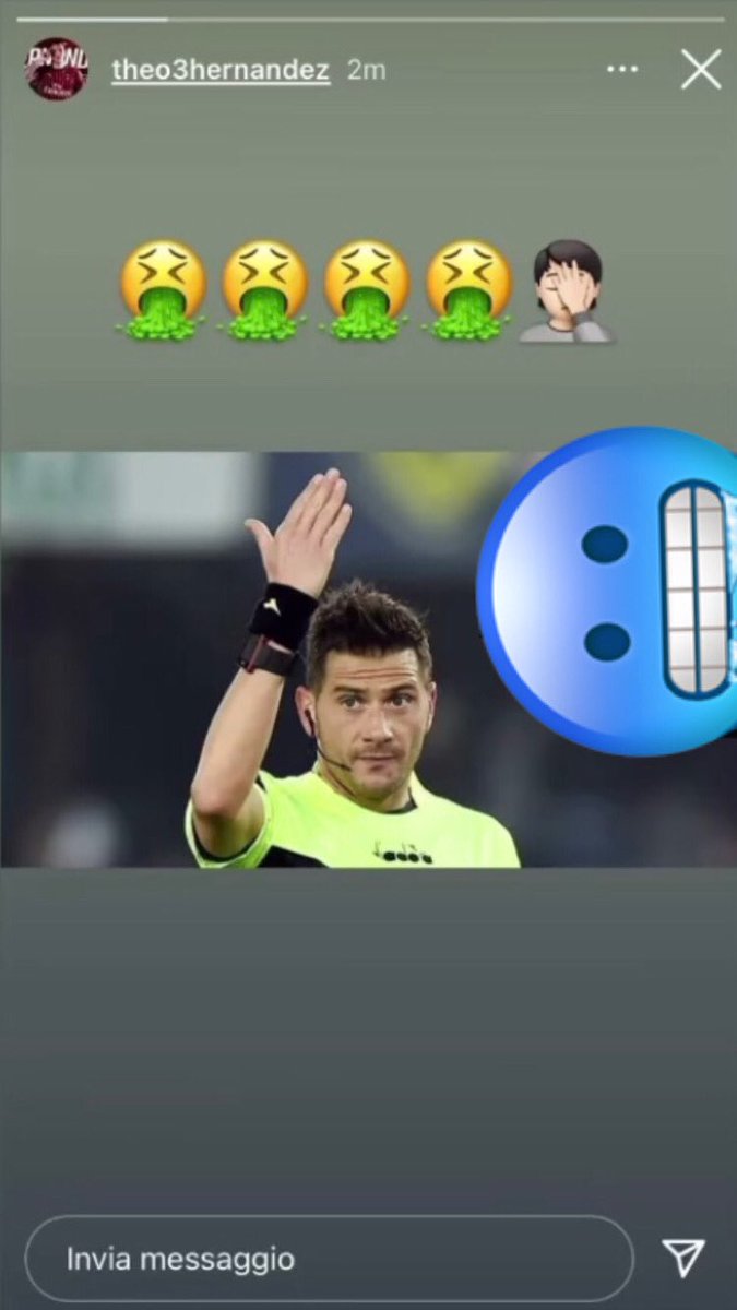 Frances08278979's tweet photo. Theo Hernandez l’ha presa bene...

#MilanNapoli #TheoHernandez #Pasqua #SerieA #instagram https://t.co/tUdL29pkPF
