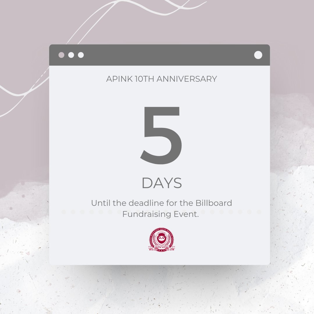 Apink_PH's tweet photo. Pandas, you still have a chance to win an album if you donate until March 20, 2021. Any excess amount will be going to ApinkPH funds for future activities.
THANK YOU PHILIPPINE PANDAS!♥️
#ApinkPH_Event #Apink_10thAnniversary #Apink https://t.co/V7BpdVe2LT