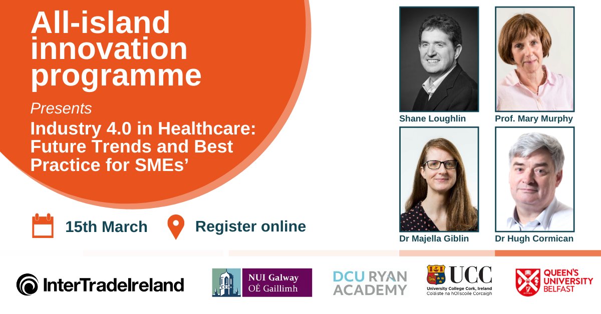 Whitaker_Inst's tweet photo. Happening this morning at 11am! There is still time to register for @Inter_Trade webinar 'Industry 4.0 in Healthcare'.  The panel event will discuss future trends across the healthcare field diagnosis, therapeutics and manufacturing. Register: https://t.co/kjWef1yCKD https://t.co/cUwcGtIziT
