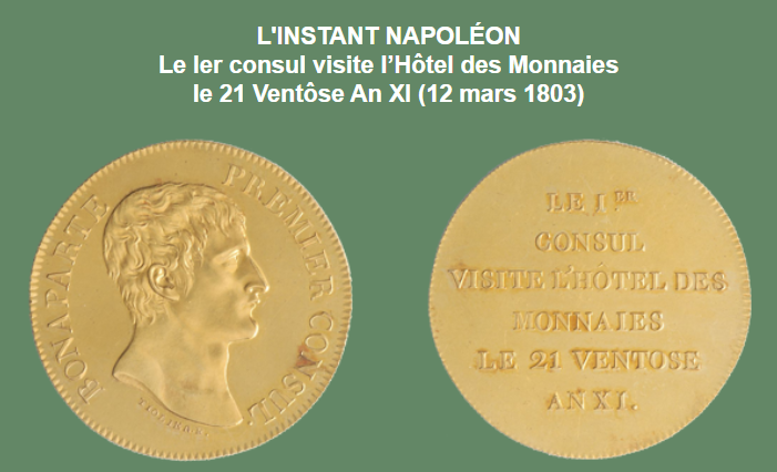 MonnaieDeParis's tweet photo. Vendredi dernier dans la #NewsletterEnOr, nous vous contions la visite de #Napoléon Bonaparte à la #MonnaieDeParis, il y a de cela 218 ans jour pour jour.
Suivez ce lien pour découvrir le récit de son passage entre nos murs 👉 https://t.co/nNVb0fF9ds https://t.co/ylMp7VnpWq