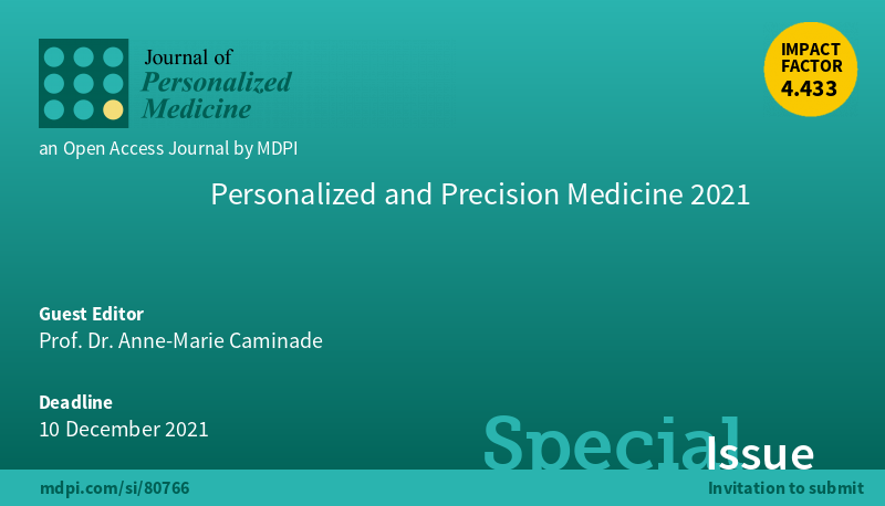 JPM_MDPI (@jpm_mdpi) on Twitter photo A Special Issue "#Personalized and #Precision #Medicine 2021" guest edited by Professor Anne-Marie Caminade <a href="/Univ_Toulouse/">Université de Toulouse</a> <a href="/pemed_precision/">PEMED 2021</a> mdpi.com/journal/jpm/sp… via <a href="/MDPIOpenAccess/">MDPI</a>
#cancer
#immunology
#infectious diseases
#theragnosis
#genome data
#pharmacogenomics A Special Issue "#Personalized and #Precision #Medicine 2021" guest edited by Professor Anne-Marie Caminade <a href="/Univ_Toulouse/">Université de Toulouse</a> <a href="/pemed_precision/">PEMED 2021</a> mdpi.com/journal/jpm/sp… via <a href="/MDPIOpenAccess/">MDPI</a>
#cancer
#immunology
#infectious diseases
#theragnosis
#genome data
#pharmacogenomics